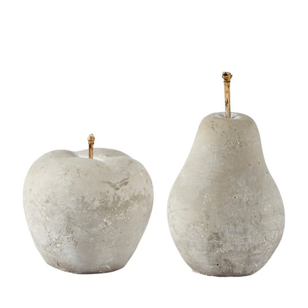 Sada 2 sošek hruška a jablko KJ Collection Applepie, 5,5 x 9,5 cm