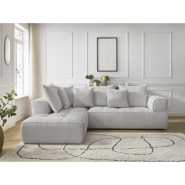 Helehall šenill-nurgadiivan (vasak nurk/L-kujuline) Whesley - Bobochic Paris-image-1