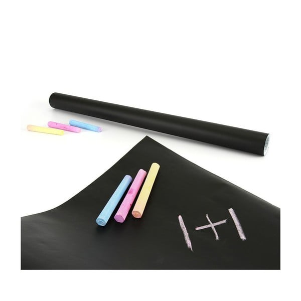 Univerzální tabulová samolepka Blackboard + 5 kříd, 60x200 cm-image-2