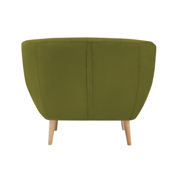 Roheline sametist tugitool Sardaigne - Mazzini Sofas-image-4