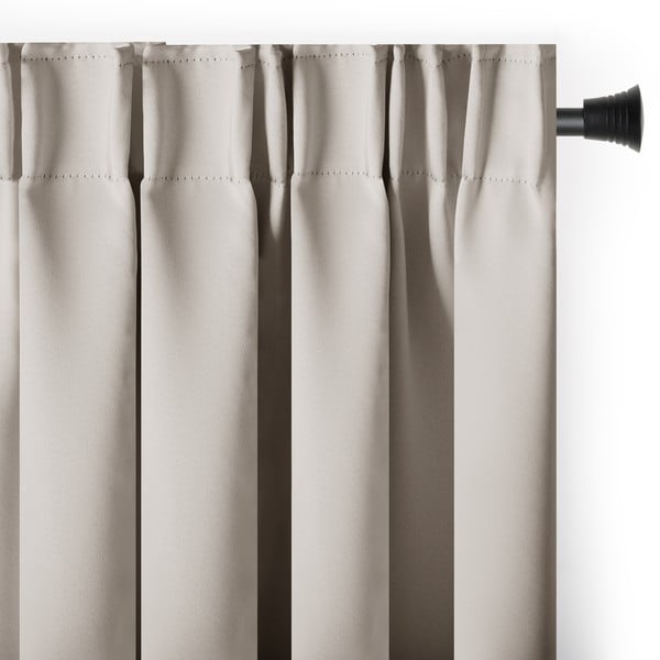 Beež pimendav termokardin 140x270 cm Pleat - Restilo