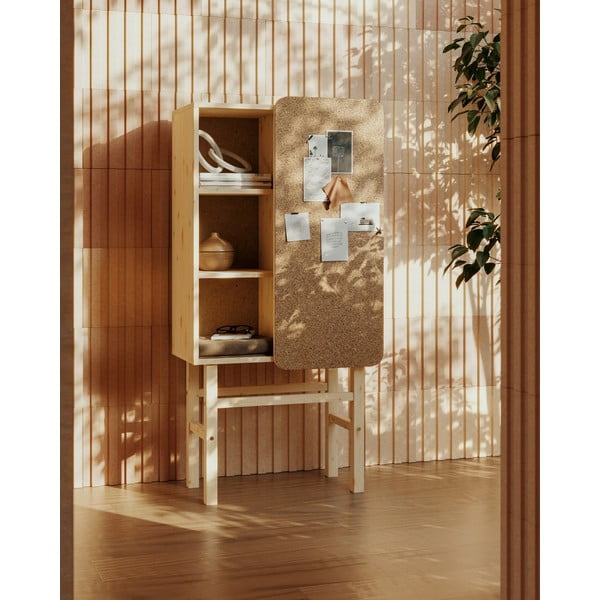 Männipuidust raamaturiiul 70x142 cm Slide - Karup Design-image-1