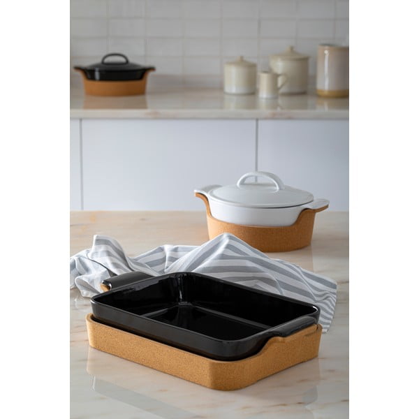 Bílá kameninová mísa na polévku s korkovým lůžkem Casafina Ensemble, 1,93 l-image-2