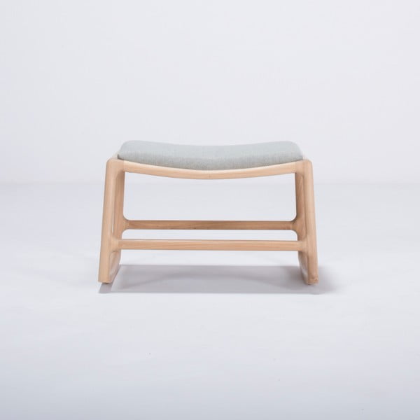 Tammepuidust konstruktsiooniga ja sinihalli tekstiilist istmega osman Dedo - Gazzda