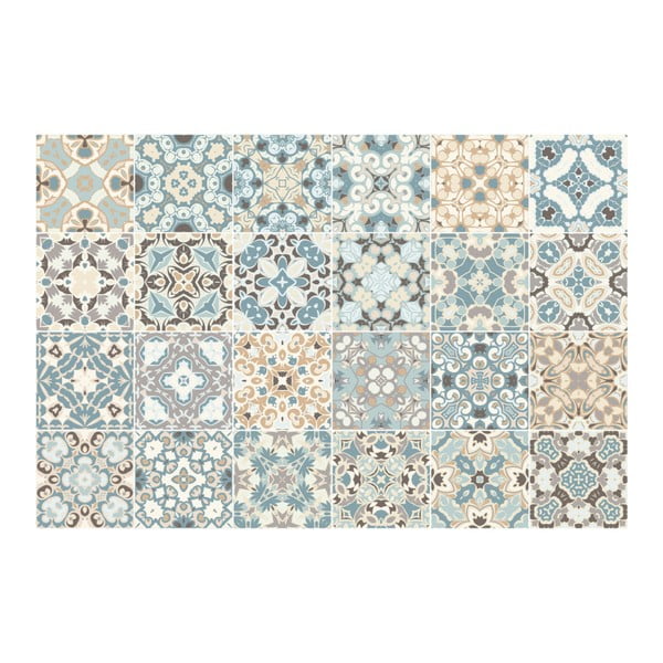 Sada 24 dekorativních samolepek na stěnu Ambiance Underwater Garden, 15 x 15 cm-image-2