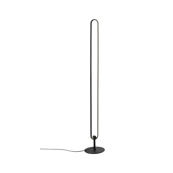 Matt must metallist LED-põrandalamp hämardatav (kõrgus 130 cm) Loop - Ellos Home-image-3