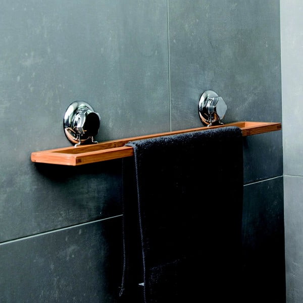 Bambusest seinale paigaldatud rätikuhoidja Spa - Compactor-image-1