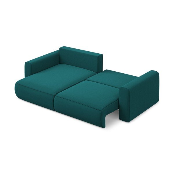 Türkiissinine sametist lahtikäiv/panipaigaga nurgadiivan (vasak nurk/lamamisosaga) Kapua – Makamii-image-3