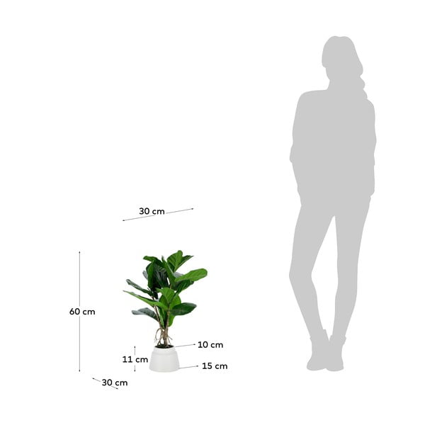 Kunstlik viigipuu, kõrgus 60 cm Lyrata – Kave Home-image-2