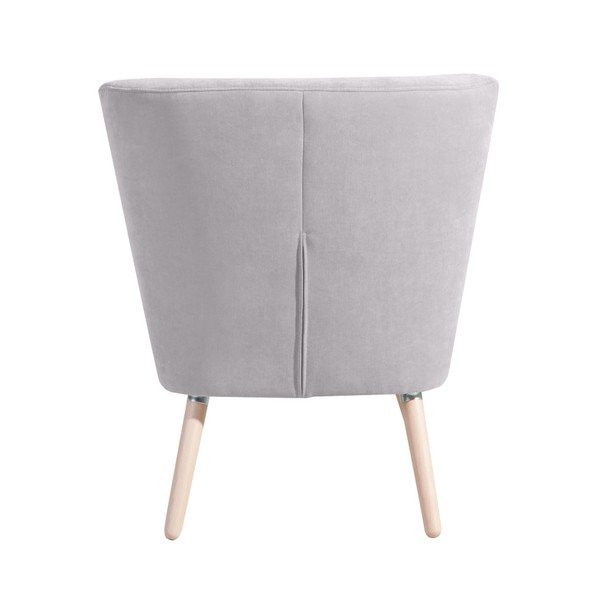 Světle šedé  křeslo Max Winzer Neele Velor-image-2