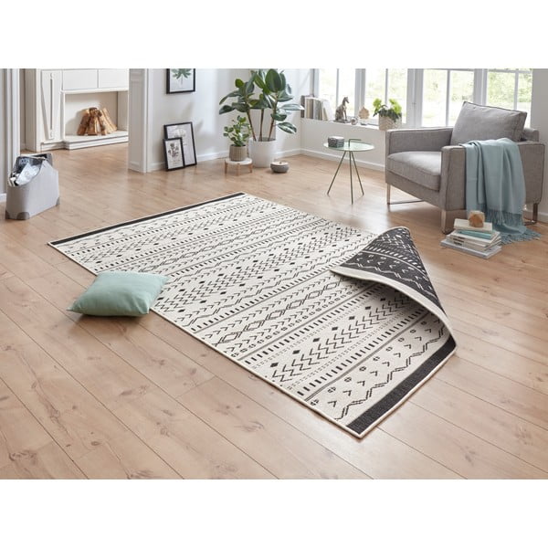 Must ja kreemjas välisvaip , 290 x 200 cm Kuba - NORTHRUGS-image-4