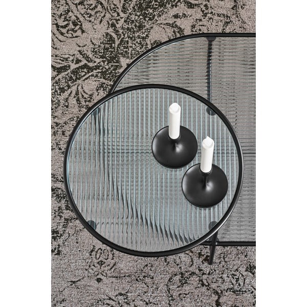 Must klaasist kohvilaud Nix - Teulat-image-1