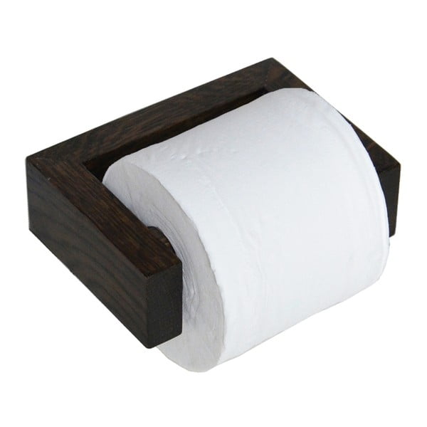 Držák na toaletní papír, tmavý dub