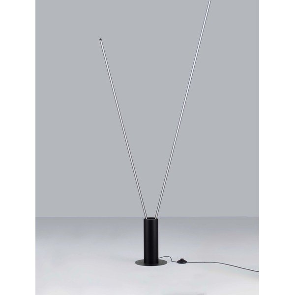 Matt must metallist LED-põrandalamp painutatava konstruktsiooniga (kõrgus 181 cm) Kimolia - Nova Luce-image-3