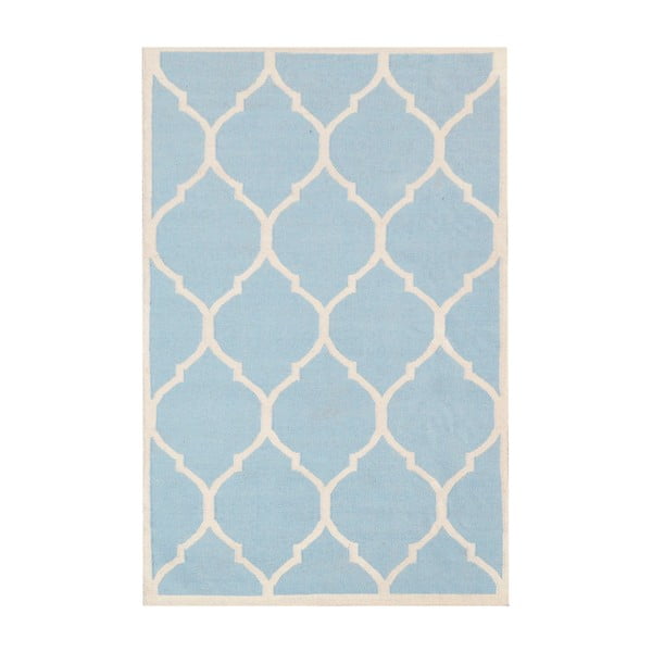 Ručně tkaný koberec Lara Light Blue, 140x200 cm