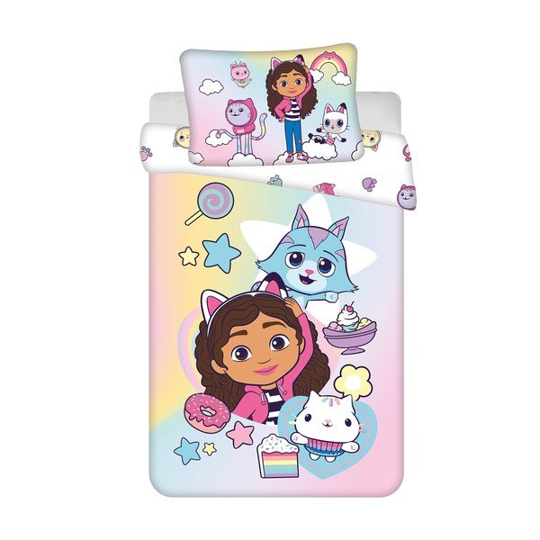 Puuvillane beebivoodipesu 100x135 cm Gabby's Dollhouse "Sugar Dream" - Jerry Fabrics