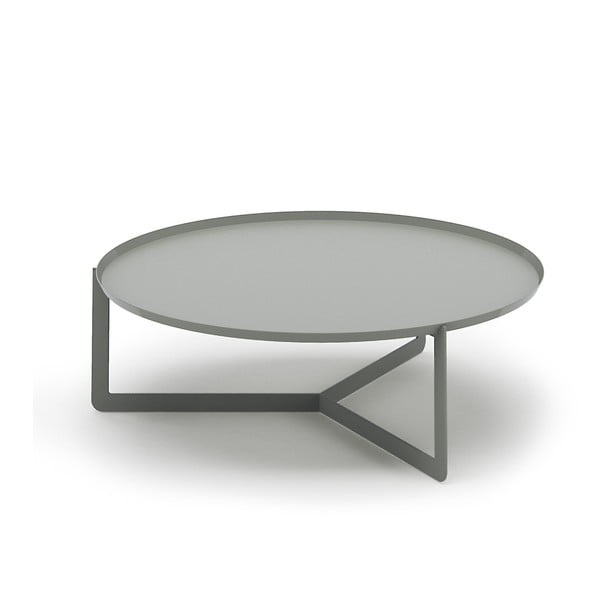 Světle šedý konferenční stolek MEME Design Round, Ø 80 cm