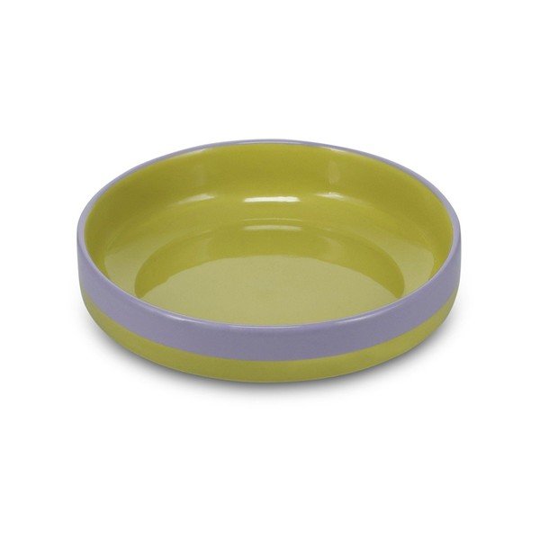 Roheline/lilla kivinõude sügav taldrik ø 21 cm Duo - ONA