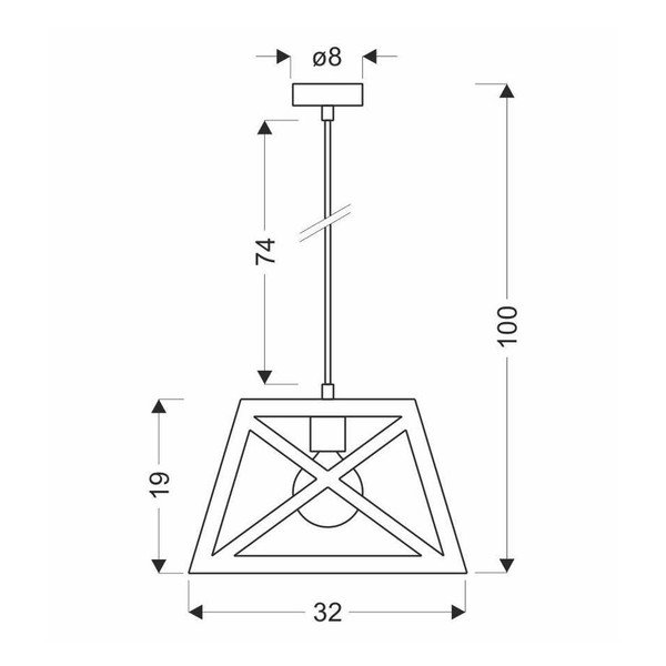Must metallist rippvalgusti 32x32 cm Origami - Candellux Lighting-image-2