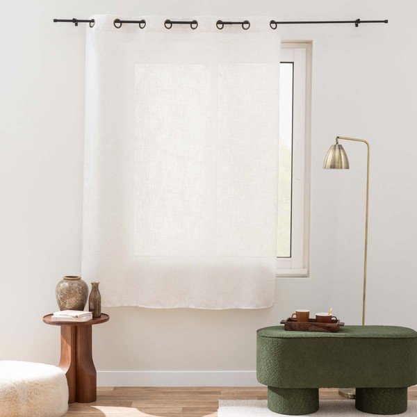 Kreemikas kardin 140x240 cm Pauline - douceur d'intérieur-image-1