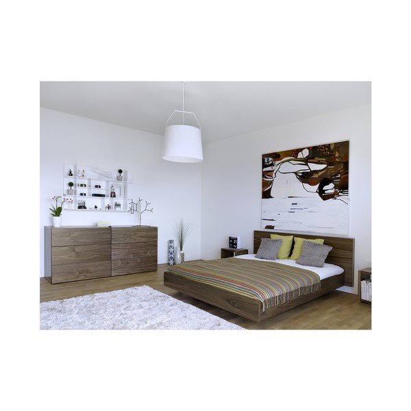 Pruun voodi , 160 x 200 cm Float - TemaHome-image-2