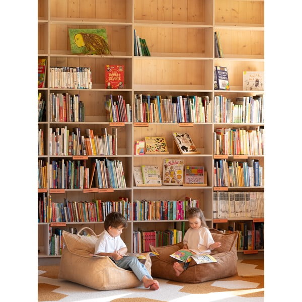 Pruun velvetist laste kott-tool Chair - Wigiwama-image-4