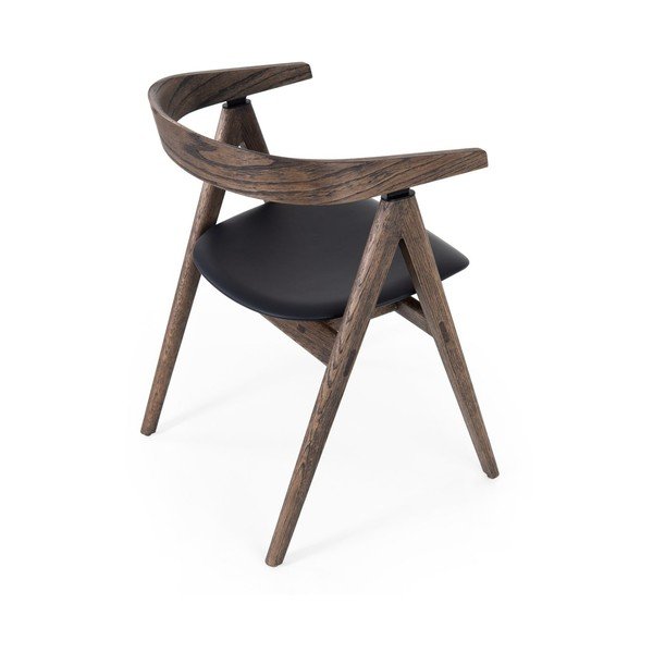 Must-pruun tammepuust söögitool Ava - Gazzda-image-3