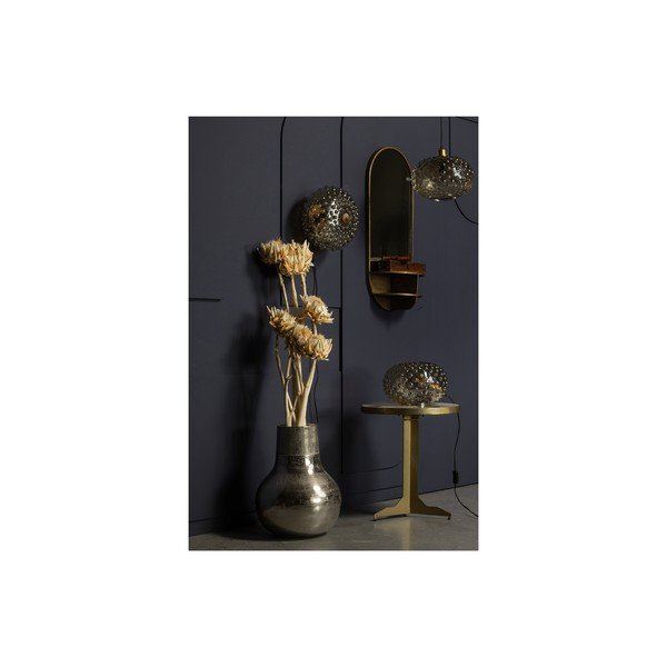 Beež klaasist varjuga valgusti (kõrgus 20 cm) Soap - BePureHome-image-2