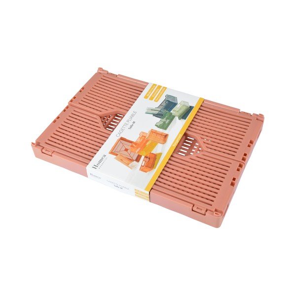 Lõhevärvi plastikust hoiukarp 30x20x11,5 cm - Homéa-image-1