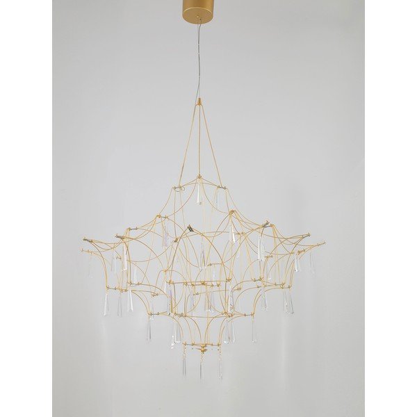 Metallist LED-ripplamp kuldses värvitoonis, ø 80 cm Goro - Nova Luce-image-4