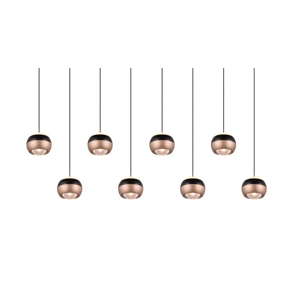 Must-vasevärvi LED rippvalgusti metallist lambivarjuga Orbit - Trio Select-image-2