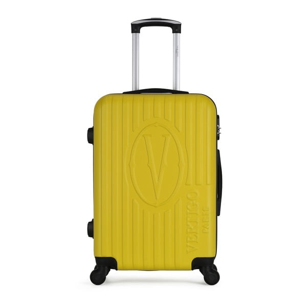 Žlutý cestovní kufr na kolečkách VERTIGO Valise Grand Cadenas Integre Malo, 33 x 52 cm