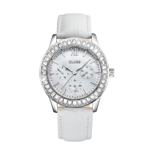 Dámské hodinky Arabesque Silver White, 40 mm