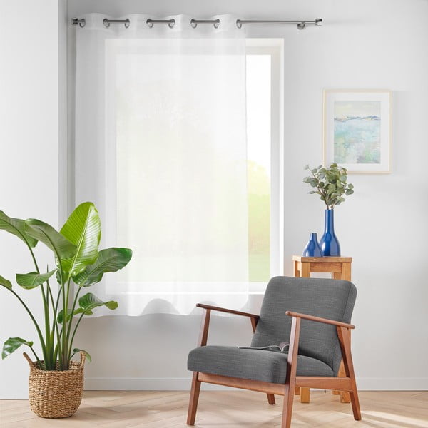 Valge voile kardin 140x180 cm Lissea - douceur d'intérieur-image-2