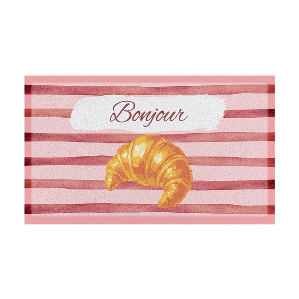 PVC uksematt 40x70 cm Croissant Bonjour - Artsy Doormats