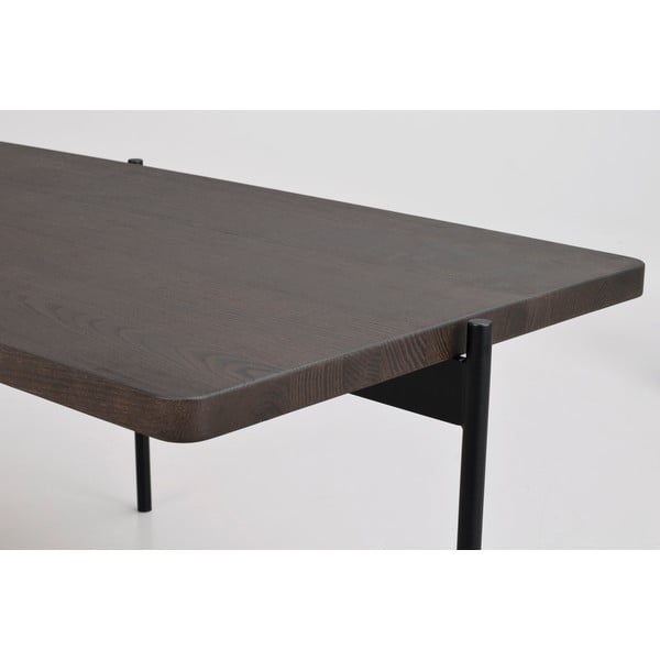 Pruunist saarepuust kohvilaud 95 x 50 cm Shelton - Rowico-image-1