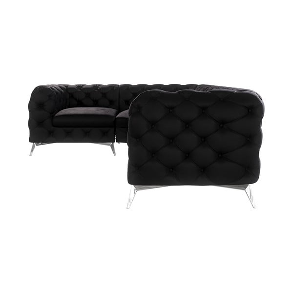 Must sametist nurgadiivan (vasak nurk / L-kujuline) Chelsea – Ropez-image-1