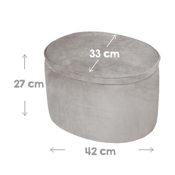 Helehall sametist laste tumba Lil Sofa - Roba-image-3