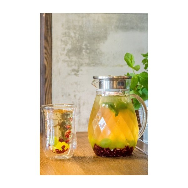 Sada 6 dvojitých sklenic a džbánu Vialli Design Peter-image-3