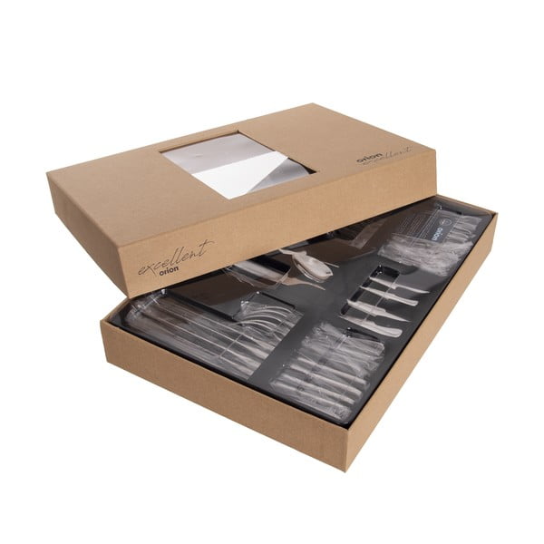 24-osaline hõbedane roostevabast terasest söögiriistade komplekt Mirror - Orion-image-4