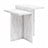 Valge marmorimitatsiooniga diivanilaud 56x56 cm Brielle - CosmoLiving by Cosmopolitan