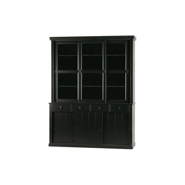 Must männi täispuidust kapp liuguksega 166x214x48 cm Lagos – WOOOD-image-2