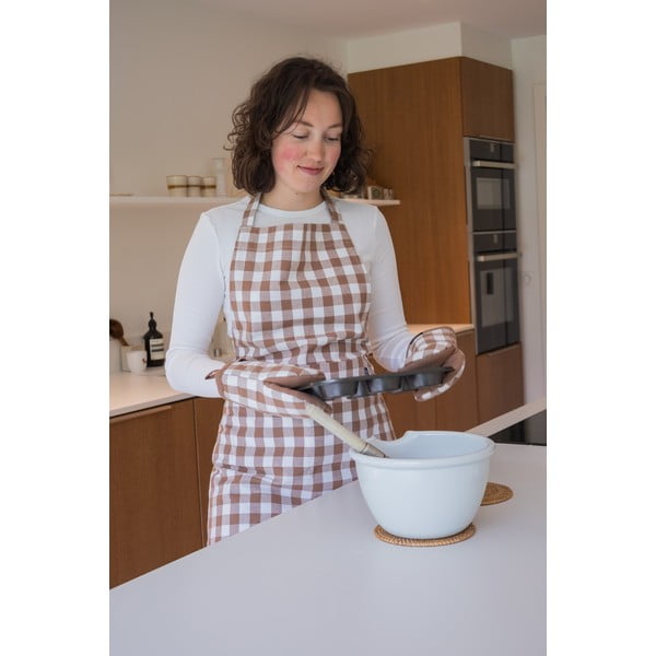 Puuvillased pajakindad 2tk komplektis Gingham - Tiseco Home Studio-image-1