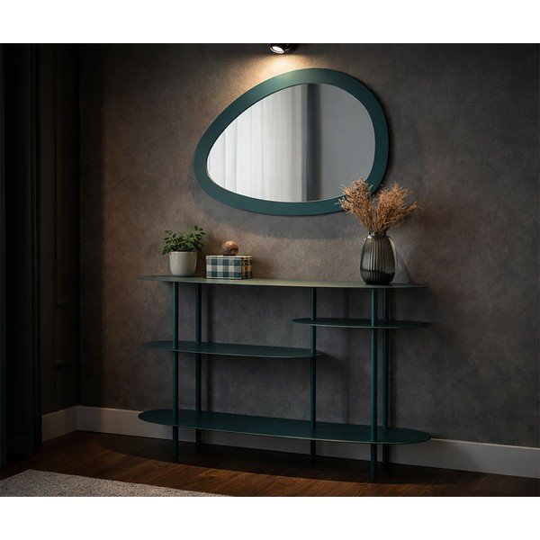 Sinakasroheline metallist konsoollaud 34x118 cm Saturn - Mauro Ferretti-image-1