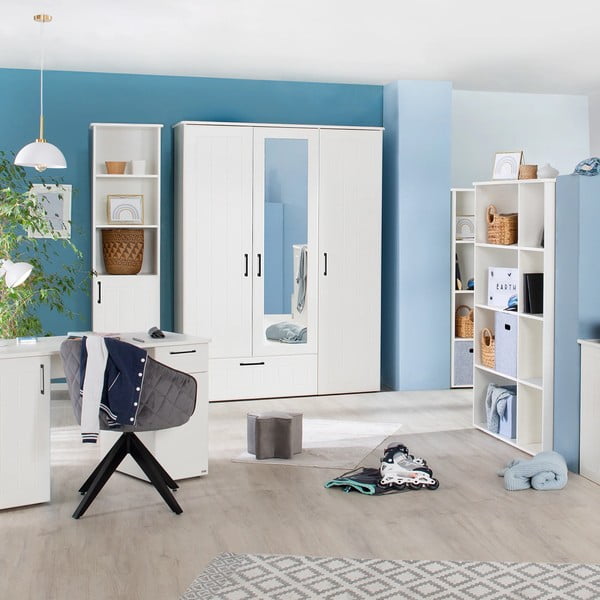 Valge laste raamaturiiul 49x190 cm Sylt - Roba-image-2