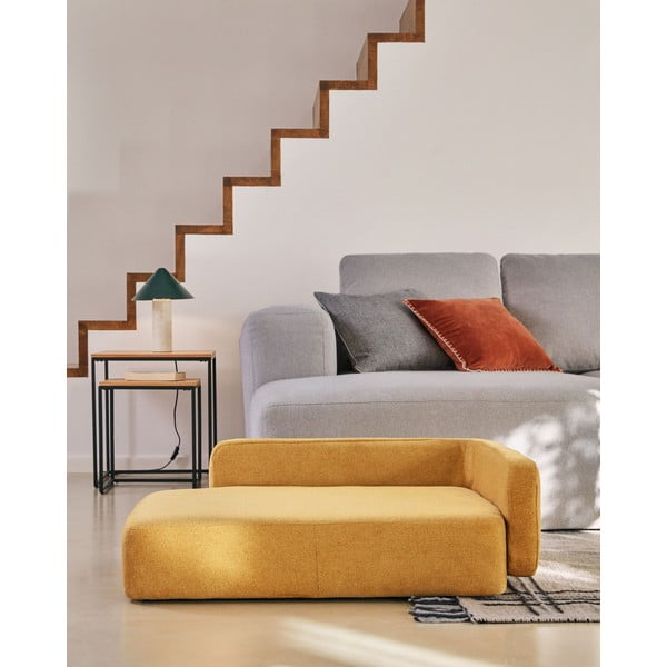 Sinepi värvi koeravoodi 96x70 cm Bowie - Kave Home-image-4