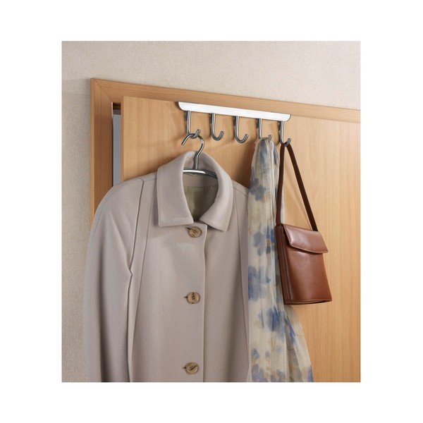 Hõbedast 5 konksuga riputatav uksehoidja Asola - Wenko-image-3