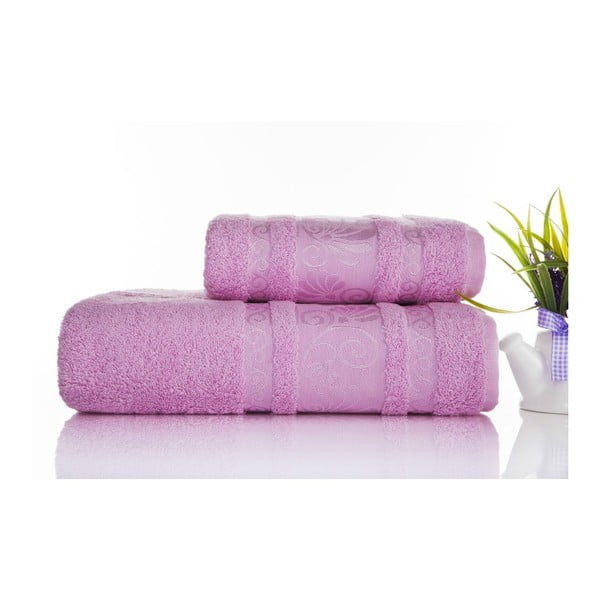 Sada 2ks ručníků Carmen Pink, 50x90 a 70x140 cm