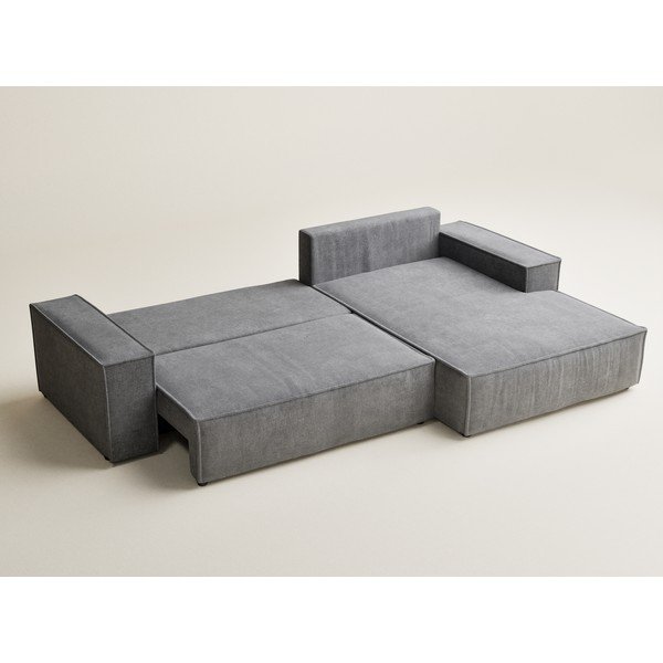 Hall šenilldiivanvoodi/panipaigaga nurgadiivan (parem nurk/diivanvoodiga) Maze - Maison de Rêve-image-4