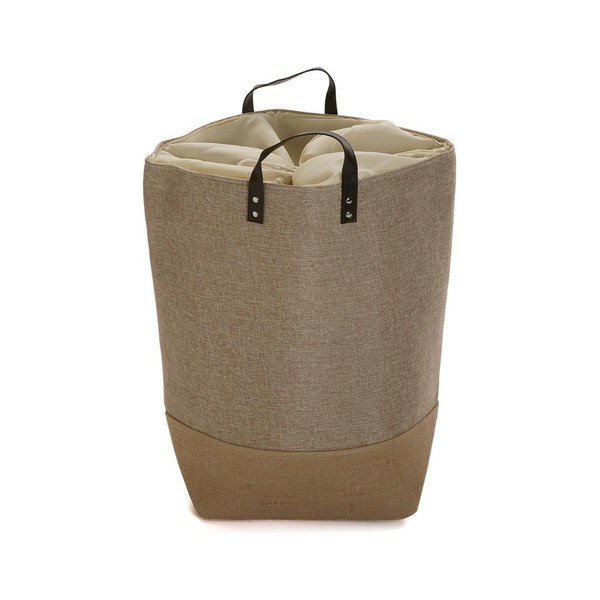 Hnědý úložný koš na prádlo Versa Home